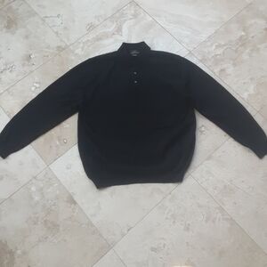 100% Cashmere Polo Collar Sweater By L Pure Cashmere, Two-Ply, Gently Pre-Worn